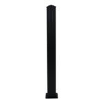 Regal RP4S-TB Stair Post, Aluminum, Textured Black, Powder-Coated