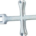 ProSource T148-3L Plug Wrench, 6 in L, Iron, Zinc Plated