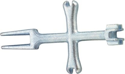 ProSource T148-3L Plug Wrench, 6 in L, Iron, Zinc Plated