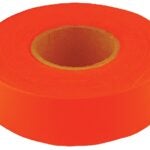 CH Hanson 17000 Flagging Tape, 150 ft L, 1-3/16 in W, Fluorescent Orange, PVC