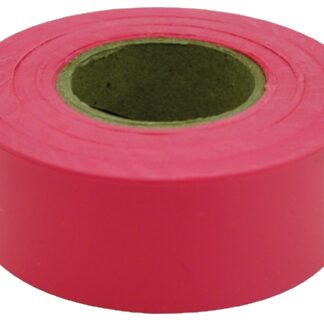 CH Hanson 17002 Flagging Tape, 150 ft L, 1-3/16 in W, Fluorescent Red, PVC