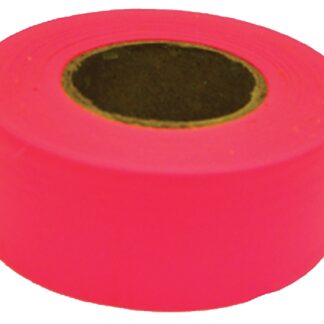 CH Hanson 17003 Flagging Tape, 150 ft L, 1-3/16 in W, Fluorescent Pink, PVC