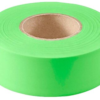 CH Hanson 17004 Flagging Tape, 150 ft L, 1-3/16 in W, Fluorescent Green, PVC