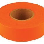 CH Hanson 17022 Flagging Tape, 300 ft L, 1-3/16 in W, Orange, Polyethylene