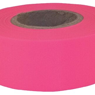 CH Hanson Sub-Zero Series 17006 Flagging Tape, 150 ft L, 1-3/16 in W, Fluorescent Pink, PVC