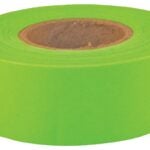 CH Hanson Sub-Zero Series 17009 Flagging Tape, 150 ft L, 1-3/16 in W, Fluorescent Lime, PVC