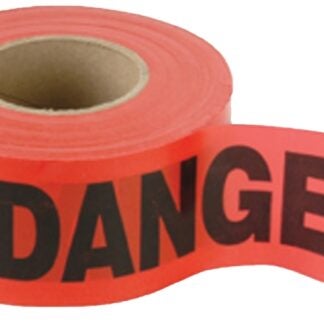 CH Hanson 16003 Barricade Safety Tape, 1000 ft L, 3 in W, Red, Polyethylene