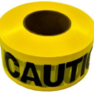 CH Hanson 19000 Barricade Safety Tape, 1000 ft L, 3 in W, Yellow, Polyethylene