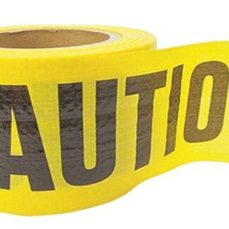 CH Hanson 16030 Reinforced Barricade Tape, 500 ft L, 3 in W, Yellow, Polyethylene