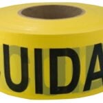 CH Hanson 16002 Barricade Safety Tape, 1000 ft L, 3 in W, Yellow, Polyethylene