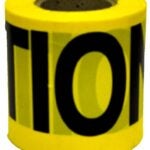 CH Hanson 16100 Barricade Safety Tape, 300 ft L, 3 in W, Yellow, Polyethylene