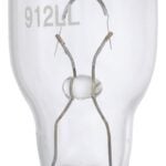 Peak 912LL-BPP Miniature Automotive Bulb, 12.8 V, 13 W, Incandescent Lamp, Wedge, Clear