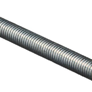 Stanley Hardware N179-440 Threaded Rod, 7/16-14 Thread, 24 in L, A Grade, Steel, Zinc, UNC Thread