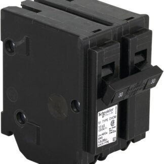 Square D Homeline CHOM230CP Circuit Breaker, Mini, Standard, 30 A, 2 -Pole, 120/240 VAC, Plug Mounting, Black