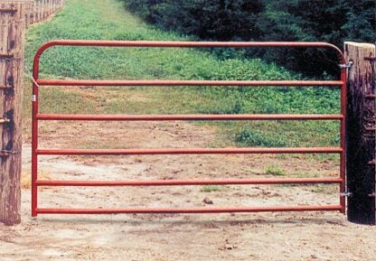 Behlen Country 40130161 Utility Gate, 192 in W Gate, 50 in H Gate, 20 ga Frame Tube/Channel, Red