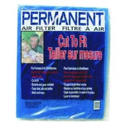 Duststop Permanent PP-2025 Air Filter, 25 in L, 20 in W, 3 MERV Sells in Quantity of 12