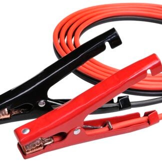 ProSource 081214 Booster Cable, 8 AWG Wire, 4-Conductor, Clamp, Stranded, Red/Black Sheath