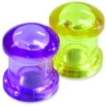 Magnet Source 07509 Magnetic Push Pin, Purple/Yellow