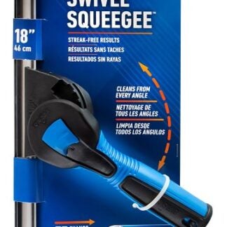 Unger Professional 985610 EZ-Change Squeegee with Interchangeable Blades, 18 in Blade, Poly Blade