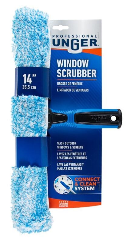 Unger Professional 983920 Window Scrubber, 14 in L Head, Plastic Head