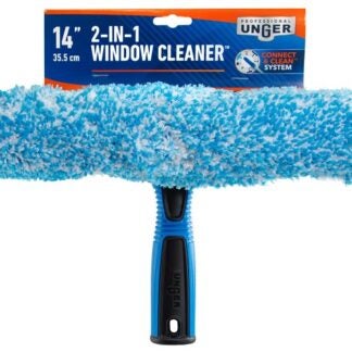 Unger Professional 981640 2-In-1 Window Cleaner, 14 in L Head, Plastic Head, 11.81 in L