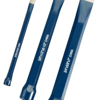 Vulcan JL-3CSL Cold Chisel Set, 3-Piece, Chrome Alloy Steel, Baked Enamel, Blue