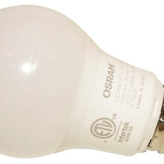 Sylvania 74084 LED Bulb, General Purpose, A19 Lamp, 40 W Equivalent, E26 Lamp Base, Frosted, Bright White Light