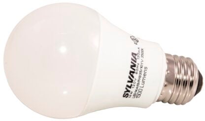 Sylvania 78102 LED Bulb, General Purpose, A19 Lamp, 100 W Equivalent, E26 Lamp Base, Frosted, Bright White Light