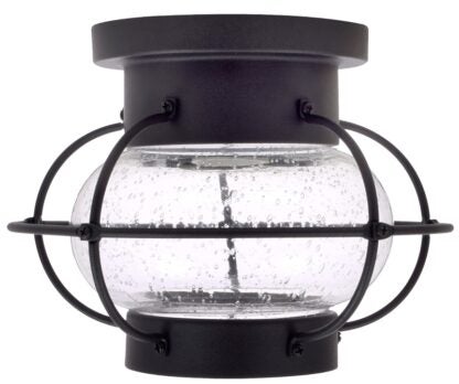 Sylvania 75515 Ceiling Light Fixture, 120 V, 1-Lamp, LED Lamp, 800 Lumens Lumens, Metal Fixture, Black Fixture