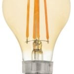 Sylvania 75345 Ultra Vintage LED Lamp, Decorative, A15 Lamp, 40 W Equivalent, E12 Lamp Base, Dimmable, 2175 K Color Temp