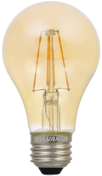 Sylvania 75347 Ultra Vintage LED Lamp, General Purpose, A19 Lamp, 40 W Equivalent, E26 Lamp Base, Dimmable