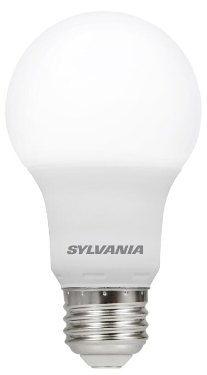 Sylvania 74687 Ultra LED Bulb, General Purpose, A19 Lamp, 60 W Equivalent, E26 Lamp Base, Dimmable, Frosted