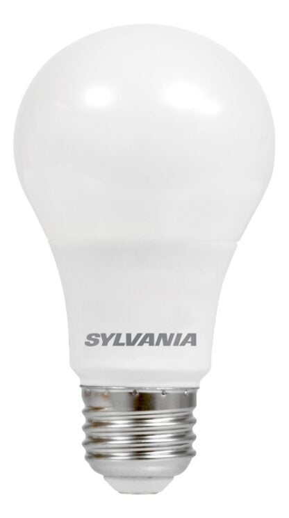 Sylvania 78040 LED Bulb, 9 W, Medium E26 Lamp Base, A19 Lamp, 800 Lumens, 5000 K Color Temp Sells in Quantity of 6