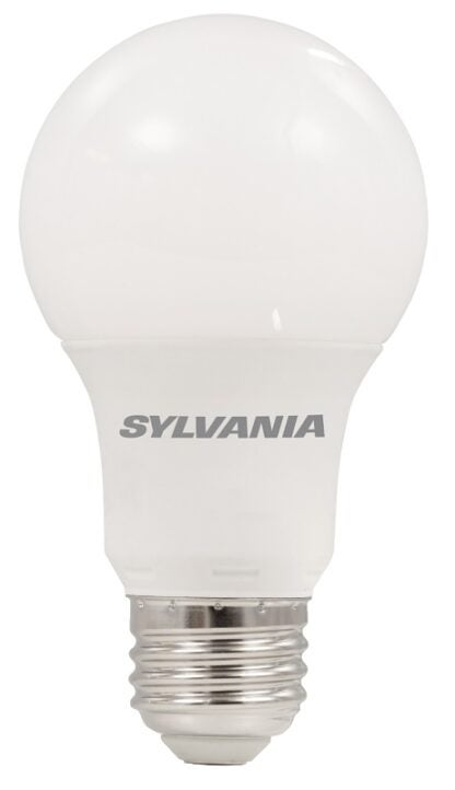 Sylvania Ultra 78066 LED Bulb, 9 W, Medium E26 Lamp Base, A19 Lamp, 800 Lumens, 5000 K Color Temp Sells in Quantity of 6