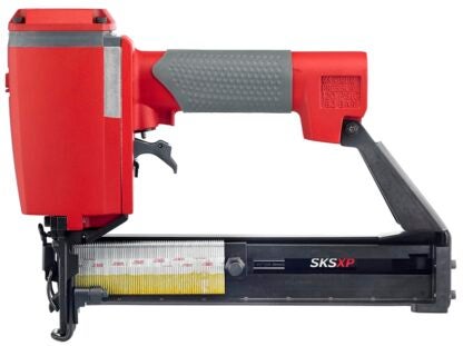 Senco 300184N Medium-Heavy Wire Stapler, 7/16 in W Crown, 3/4 to 1-1/2 in L Leg, 145 Magazine, 2.16 scfm Air