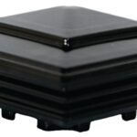 Regal DPC-T-BL Post Cap, Aluminum, Black