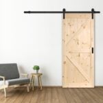 RENIN ES52-B1-PN-1PN-03 Barn Door, Pine Door