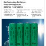 Boston Harbor 24184 Battery, 1.2 V Battery, 800 mAh, AA Battery, Nickel-Metal Hydride Battery Series