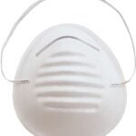 ProSource, TGE-DM01 Disposable Dust Mask, 5-1/4 in L x 4-1/4 in W Mask, Polypropylene Facepiece, White Sells in Quantity of 24