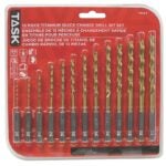 Task T92013 Drill Bit Set, 13-Piece, HSS, Titanium Nitride