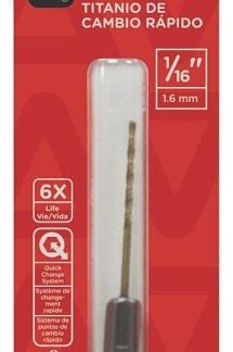 Task T92116 Drill Bit, 1/16 in Dia, 1/PK