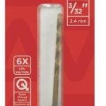 Task T92332 Drill Bit, 3/32 in Dia, 1/PK