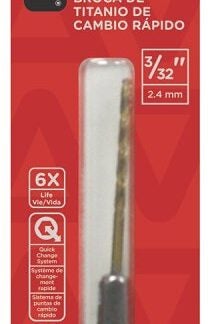 Task T92332 Drill Bit, 3/32 in Dia, 1/PK