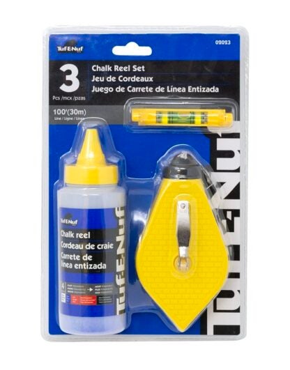 Tuf-E-Nuf 02023 Chalk and Reel Set, 100 ft L Line