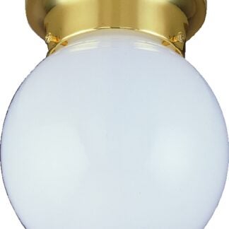 Boston Harbor F3BB01-33753L Single Light Ceiling Fixture, 120 V, 60 W, 1-Lamp, A19 or CFL Lamp, Polished Brass Fixture