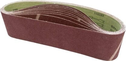 Task 43650 Sanding Belt, 4 in W, 36 in L, 50 Grit, Aluminum Oxide Abrasive Sells in Quantity of 10