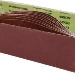 Task 43612 Sanding Belt, 4 in W, 36 in L, 120 Grit, Aluminum Oxide Abrasive Sells in Quantity of 10