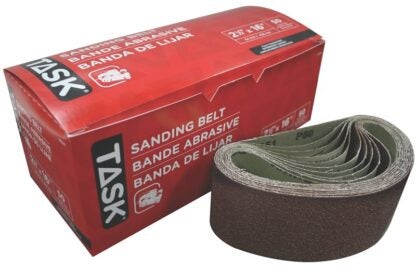 Task 21650 Sanding Belt, 2-1/2 in W, 16 in L, 50 Grit Sells in Quantity of 10