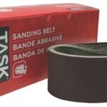 Task 21612 Sanding Belt, 2-1/2 in W, 16 in L, 120 Grit, Aluminum Oxide Abrasive Sells in Quantity of 10