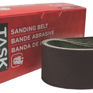 Task 21612 Sanding Belt, 2-1/2 in W, 16 in L, 120 Grit, Aluminum Oxide Abrasive Sells in Quantity of 10